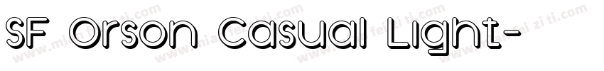 SF Orson Casual Light字体转换